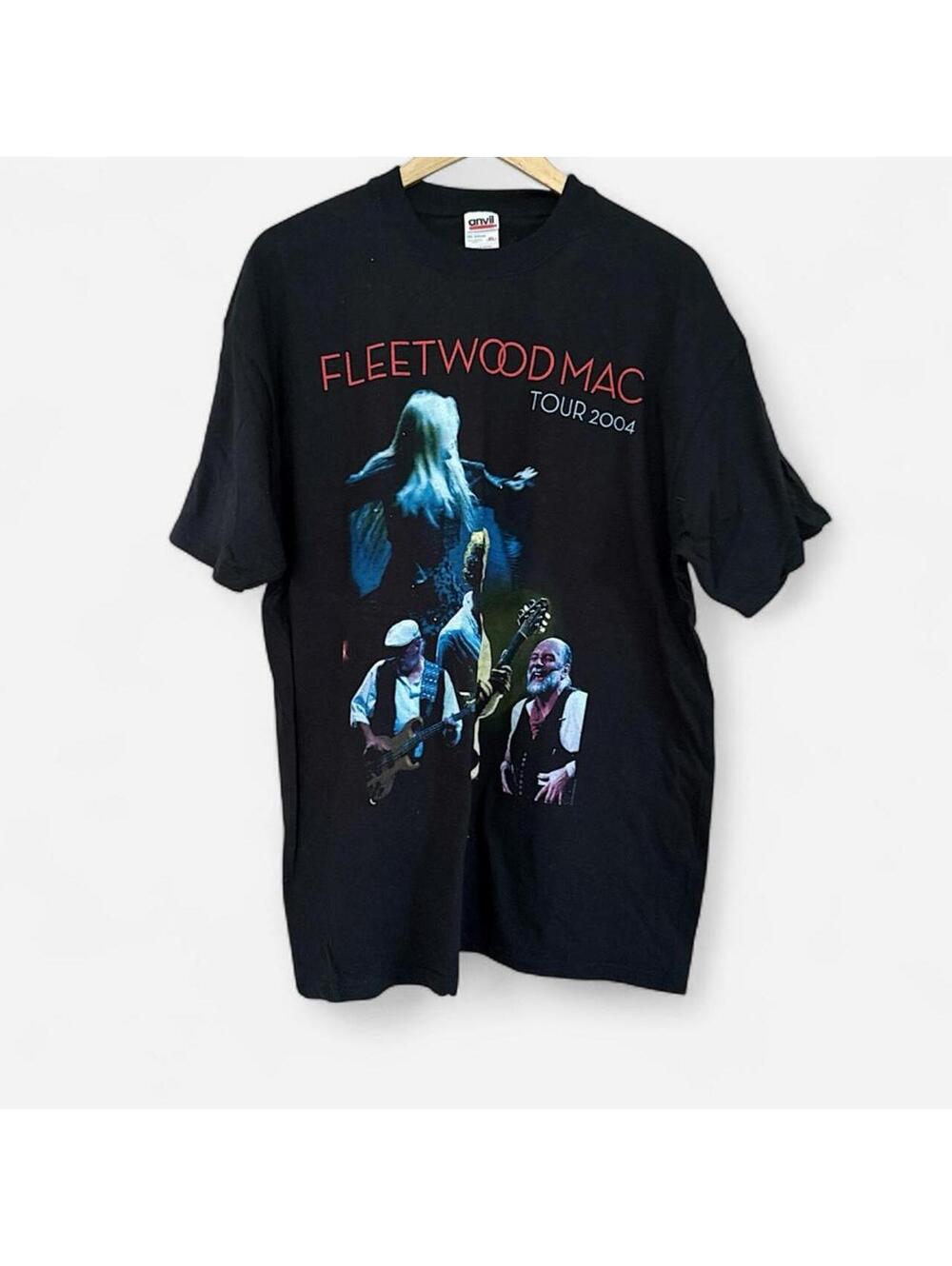 Fleetwood Mac Tour 2004 Black Concert Tee Anvil XL